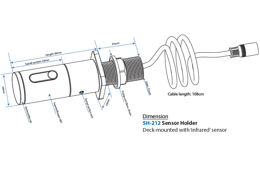 SH-212-Sensor Holder Dimension